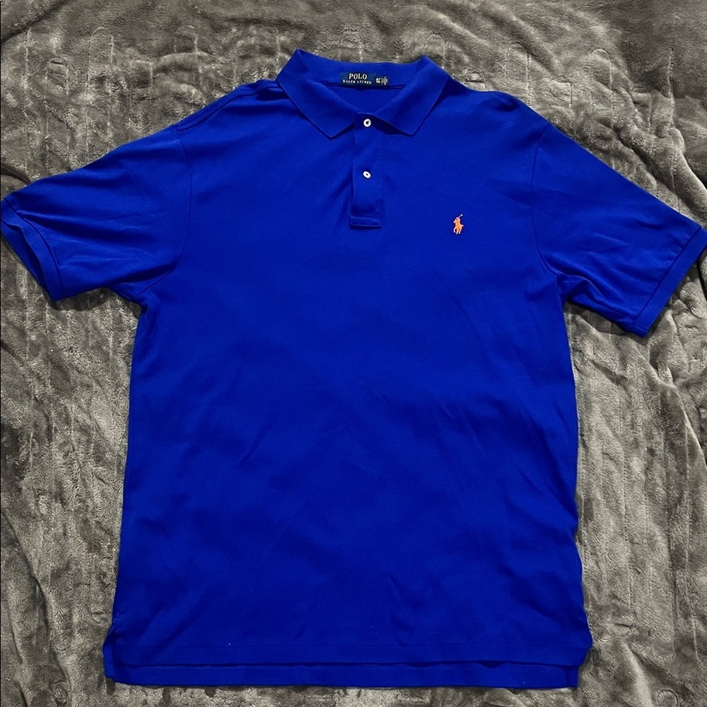 Polo by Ralph Lauren Royal Blue Polo with Orange Pony